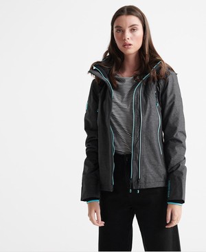 Superdry Arctic Velocity SD-Windcheater Női Kabát Fekete/Világos Kék | HKLOI5928